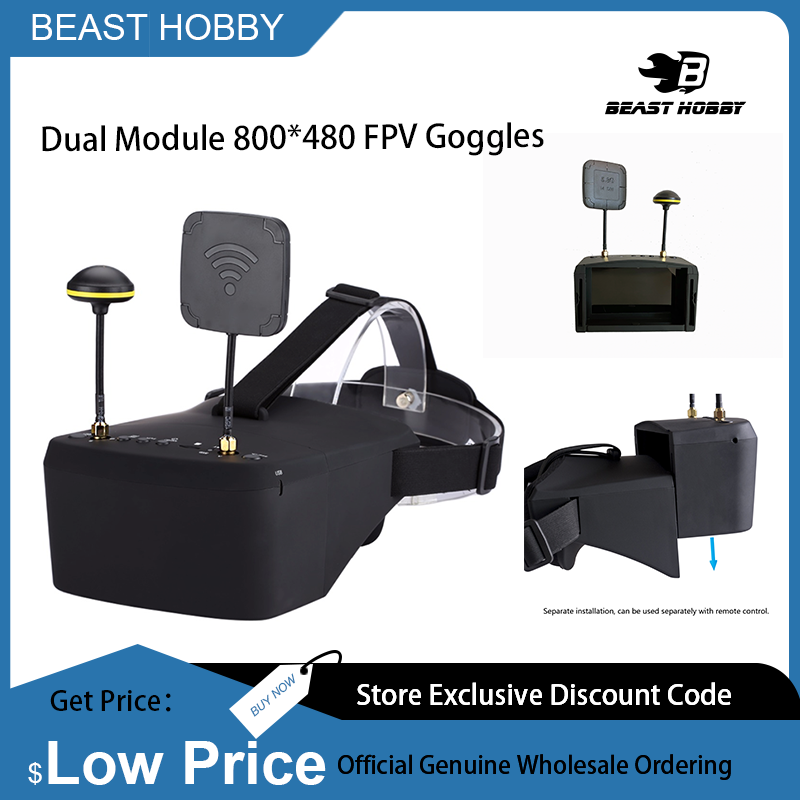 Skyzone Cobra X V2 Fpv Goggles - EV800D 5.8G 40CH Diversity FPV-bril 5