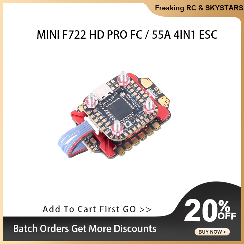 SKYSTARS F722FC & AM32 55A 4IN - Foxeer Reaper F4 128K 65A Esc recensie en prijs